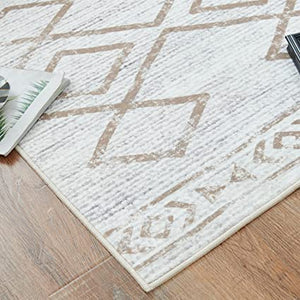 Indoor Mat Geometric Print Floor Cover Thin Carpet Soft Rug