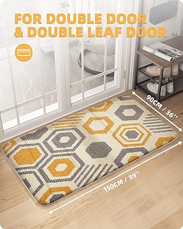 20x32 Super Absorbent Resist Dirt Entryway Rug, Non-Slip TPR Backing –  Modern Rugs and Decor