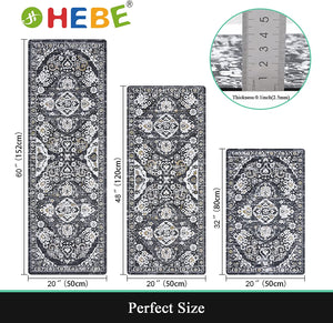 Sets 3 Piece with Runner Farmhouse Rubber Kitchen Mats