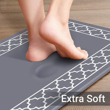 [2 PCS] Cushioned Anti-Fatigue Kitchen Rug Non Slip Kitchen Mats and Rugs