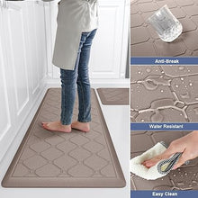 2 PCS Cushioned Anti Fatigue 1/2 Inch Thick Waterproof Non Slip PVC Non Skid Comfort Cushion Kitchen Mats