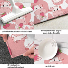 Strawberry Cat Kitchen Mats Set 2 Piece