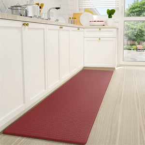 Anti-Fatigue Non Skid Waterproof Comfort Standing Rugs, Memory Foam Kitchen mat, 17"x79", Black