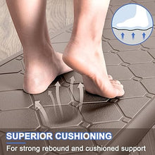 2 PCS Cushioned Anti Fatigue 1/2 Inch Thick Waterproof Non Slip PVC Non Skid Comfort Cushion Kitchen Mats