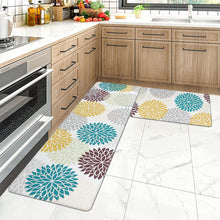 Anti Fatigue Set of 2 Waterproof Non Slip Kitchen Mats 17"x48"+17"x28"