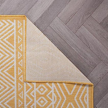 Lecce Distressed Geometric Bohemian Textured Flat Weave Easy Cleaning Outdoor Rugs