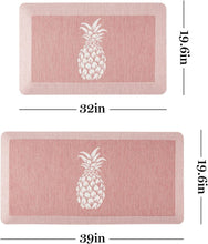 Aloha Modern Pineapple Anti-Fatigue Air-Infused Kitchen Mat, Coffee brown