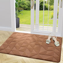 Indoor, Non-Slip, Absorbent, Dirt Resist, Entrance Washable Mat, Low-Profile Inside Entry Doormat, (32x20 inches, Black)