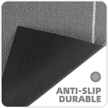 Anti-Slip Durable Outdoor Door Mat, Resist Dirt Heavy Duty Waterproof Outdoor Floor Mat for Entry, Entrance, Garage, High Traffic Areas, Easy to Clean, 24"x36" Grey