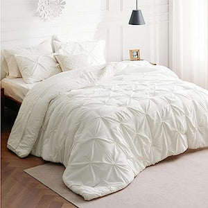 Queen Comforter Set - 7 Pieces, Bed in a Bag with Flat Sheet and Fitted Sheet, Pillowcases & Shams