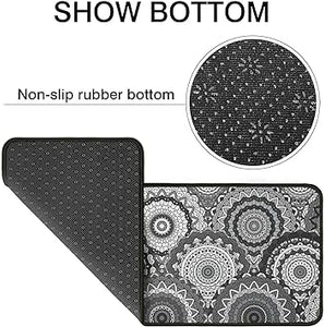 Set of 2,Anti Fatigue Mats for Kitchen Floor, Comfort Standing, Non-Slip Washable Cushioned Anti Fatigue Rug, 17'' X 47'' + 17'' X 30''…