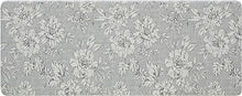 Anti-Fatigue Iris Floral Design Stain, Water & Fade Resistant Cooking & Standing Relief | Non-Slip Backing | Measures 17.5” x 32”|