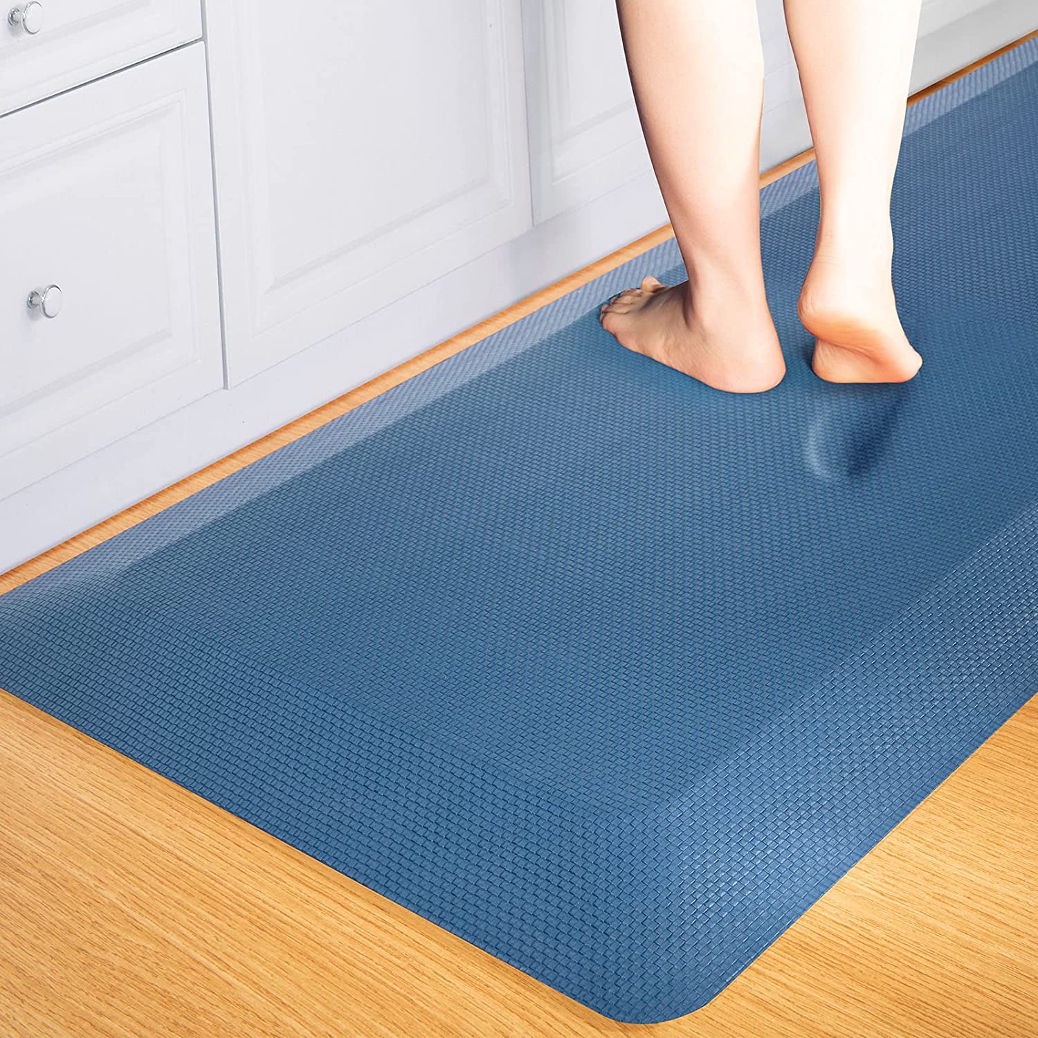 Anti Fatigue Extra Thick Standing Office Desk Mat, Foam Cushioned