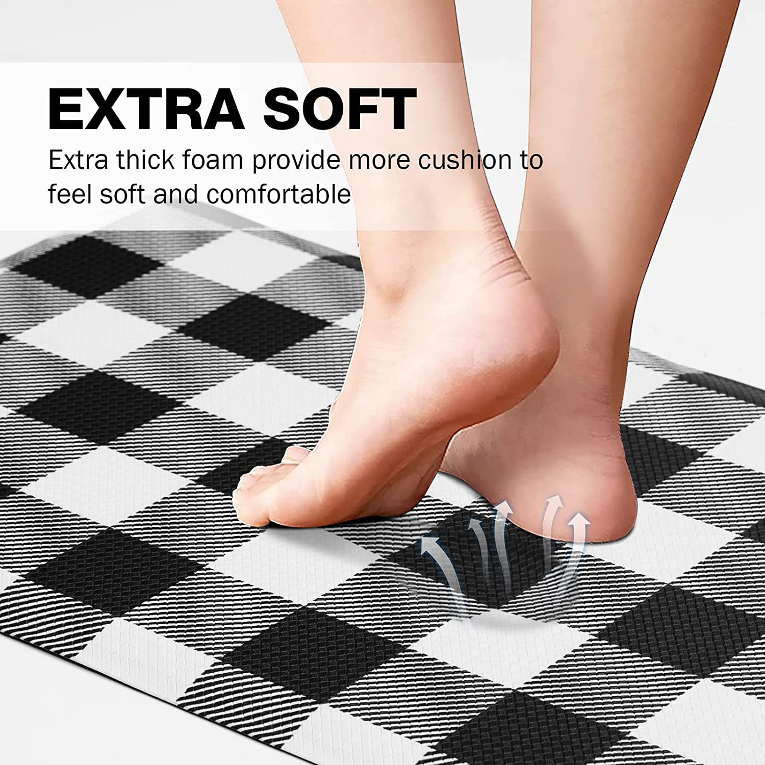 17.3x28 Anti-Fatigue Comfort Mat,1/2 Inch Non Slip Foam