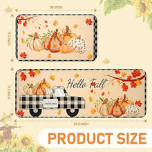 Fall Decor Kitchen Mats Cushioned Anti Fatigue 2 Pieces, 17''x29''+17''x47''