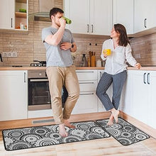 Set of 2,Anti Fatigue Mats for Kitchen Floor, Comfort Standing, Non-Slip Washable Cushioned Anti Fatigue Rug, 17'' X 47'' + 17'' X 30''…