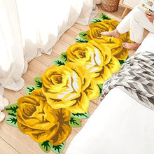 Yellow Flower Floor Mat Modern Rustic Carpet Washable Doormat Farmhouse Decor