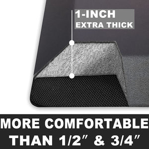 1" Extra Thick Anti Fatigue Mat Advanced PU Foam - NOT PVC!!! (Black, 20x30x1-Inch)
