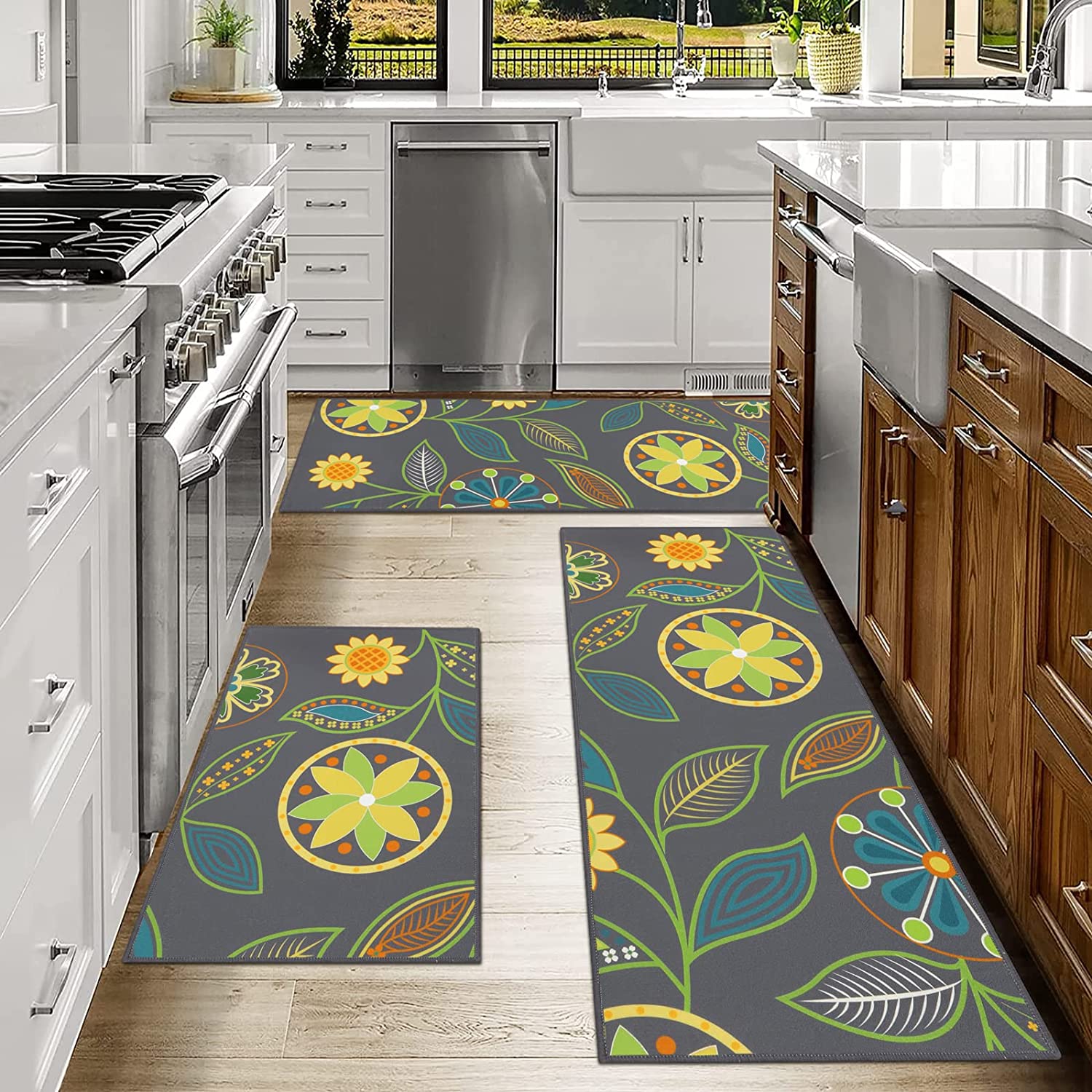 Our New (Washable!) Kitchen Rug - Dream Green DIY