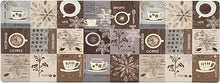 Coffee Kitchen Anti Fatigue Standing Mat 18" x 47" Brown