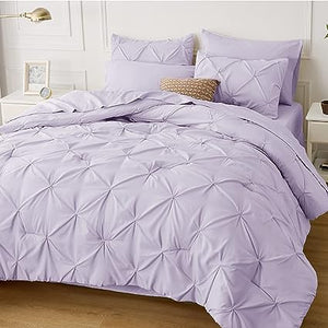 Queen Comforter Set - 7 Pieces, Bed in a Bag with Flat Sheet and Fitted Sheet, Pillowcases & Shams