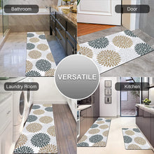 Anti Fatigue Set of 2 Waterproof Non Slip Kitchen Mats 17"x48"+17"x28"