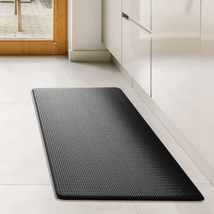 Anti Fatigue Kitchen Mats for Floor 2 Piece Set, Memory Foam Cushioned Rugs, Comfort Standing Desk for Office, Home, Laundry Room, Waterproof & Ergonomic, 17.3x30.3 and 17.3x59