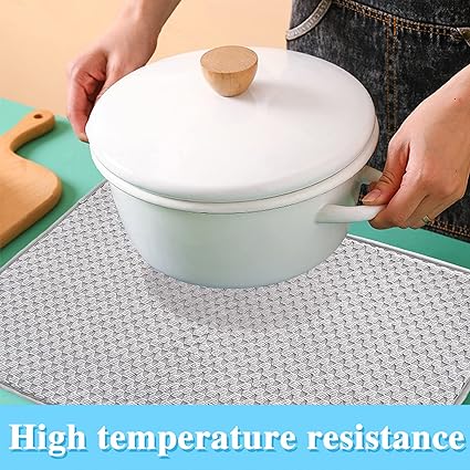 Drain Pad Kitchen Dish Drying Mat Rugs Absorbent Drainer Mat