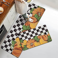 Boho Floral Kitchen Mats Set of 2, 17.3x28+17.3x47 Inch, 2/5 Inch