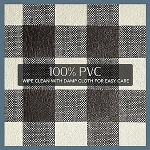 Farmhouse Living Rustic Comfort Anti-Fatigue Kitchen Mat, 18" x 30", Black/White