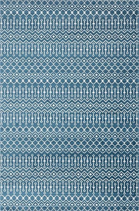 Geometric Kasbah Trellis Collection Rug – 2' X 10' Runner Beige Low Pile Rug