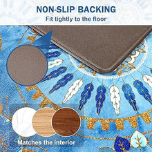 Sets of 2 Cushioned Anti-Fatigue Kitchen Rugs Non Slip Memory Foam Kitchen Mats and Rugs Waterproof Kitchen Floor Comfort Mats, 17'' x 47'' + 17'' x 30'', Brown