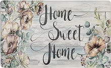 Cozy Living Anti Fatigue Floral Themed Stain Resistant, Easy Clean, 1/2 Inch Thick Kitchen Mat, 18" x 30", Pink/Grey