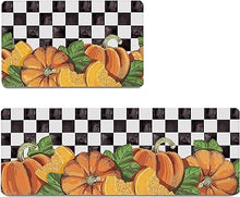 Boho Floral Kitchen Mats Set of 2, 17.3x28+17.3x47 Inch, 2/5 Inch