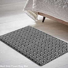 Cushioned Anti-Fatigue Waterproof Non-Slip Heavy Duty Comfort Foam Rug (Black, 18''x30'')