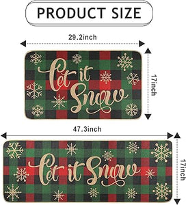 Non-Slip and Washable Xmas Welcome Mat