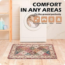 Retro Farmhouse Kitchen Mats for Sink,Cushioned Anti-Fatigue Comfort Kitchen Waterproof Non-Skid,Laundry Area Rugs Runner 17.3"x28"+17.3"x47"