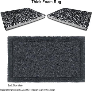 Cushioned Anti-Fatigue Waterproof Non-Slip Heavy Duty Comfort Foam Rug (Black, 18''x30'')