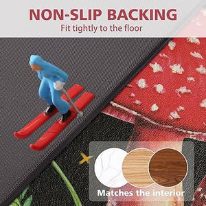 Sets of 2 Cushioned Anti-Fatigue Kitchen Rugs Non Slip Memory Foam Kitchen Mats and Rugs Waterproof Kitchen Floor Comfort Mats, 17'' x 47'' + 17'' x 30'', Brown