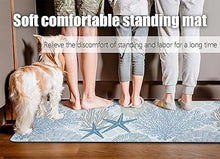 Boho Kitchen Mats Set of 2 Cushioned Anti-Fatigue Comfort Standing Mat, 17.3x28+17.3x47 Inch