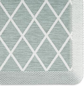 Miles Modern Diamond Anti-Fatigue Air-Infused Kitchen Mat, Beige, 19.6"x32"