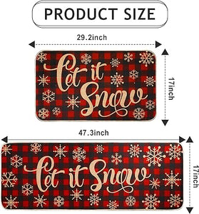 Non-Slip and Washable Xmas Welcome Mat