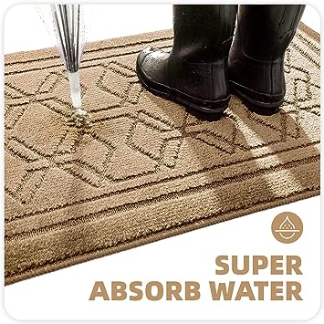 Non-Slip 32 x 20 Front Door Mats Entry Back Yard Absorbent Waterproof Dirt  Trapping Rugs for Entryway - AliExpress