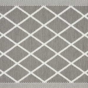 Miles Modern Diamond Anti-Fatigue Air-Infused Kitchen Mat, Beige, 19.6"x32"