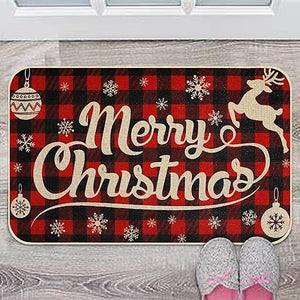 Non-Slip and Washable Xmas Welcome Mat