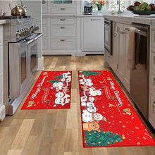 Rooster Colorful Chicken Non-Slip Washable Microfiber Kitchen Carpet 17x47+17x30 Inches