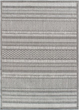 Contemporary Bohemain Stripes Flatweave Indoor/Outdoor Rug Yellow