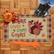 Holiday Seasonal Thanksgiving Decoration Gobble Turkey Non-Slip and Washable Kitchen Floor 17 x 29 Inch (Turkey-02)