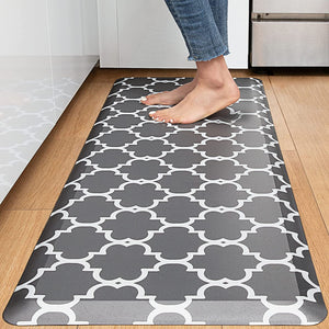 Anti Fatigue Kitchen Floor Mat 2 PCS, 1/2 Inch Thick Comfort Cushioned  White