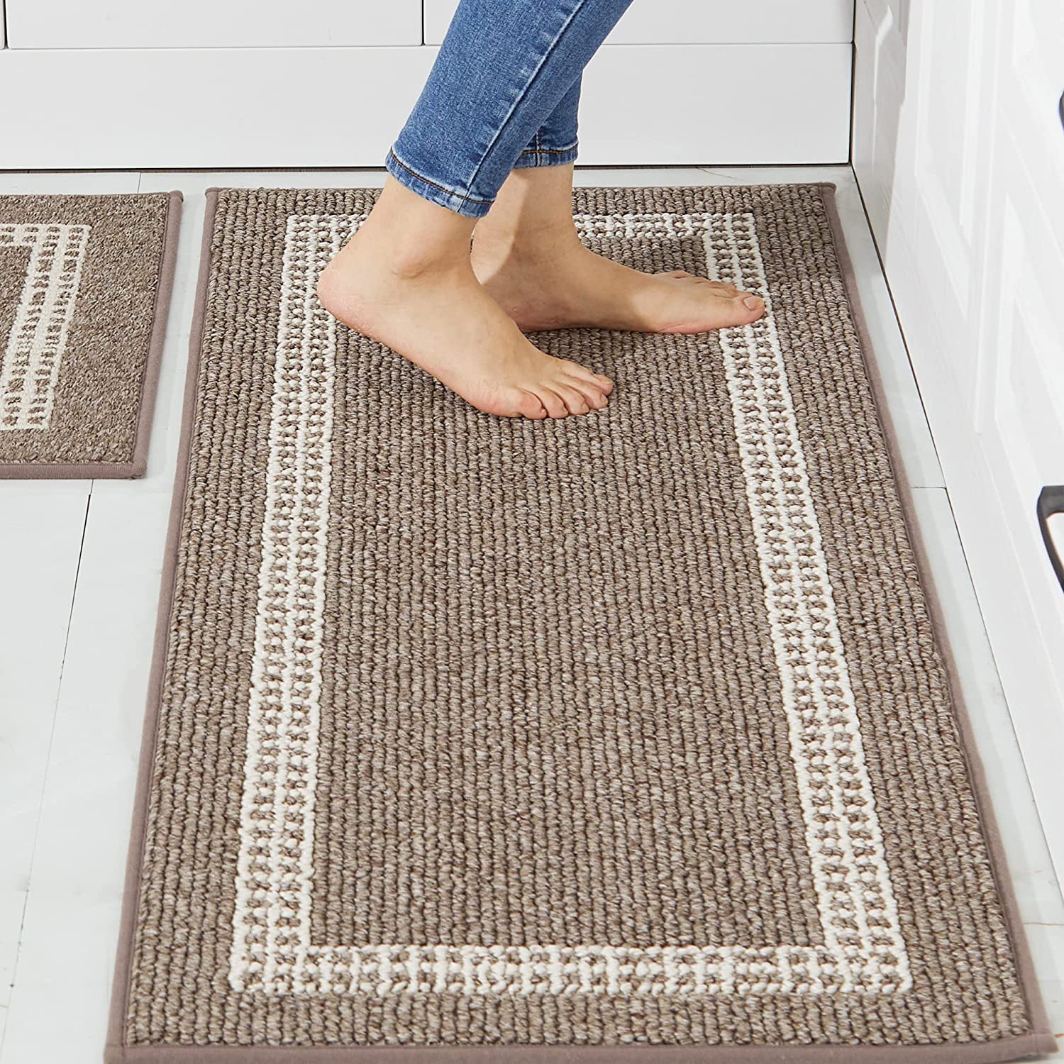 Kitchen Rugs and Mats Non Skid Jute Kitchen Mats for Floor